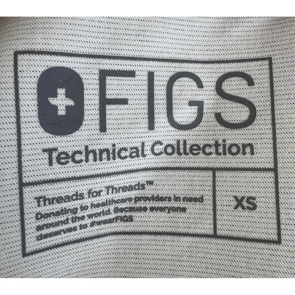 FIGS Technical Collection Casma Scrub Top Space Gray size XS - Picture 4 of 4